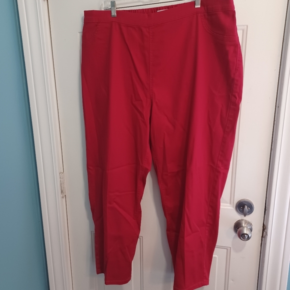 Catherine's Refined Red Pant 2x Elastic Back - Picture 6 of 11